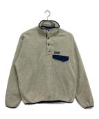 Patagoniaパタゴニア）の古着「シンチラスナップTプルオーバー」｜ベージュ×ネイビー