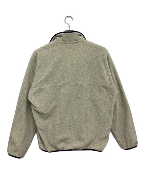 Patagonia（パタゴニア）Patagonia (パタゴニア) シンチラスナップTプルオーバー ベージュ×ネイビー サイズ:Ⅿの古着・服飾アイテム
