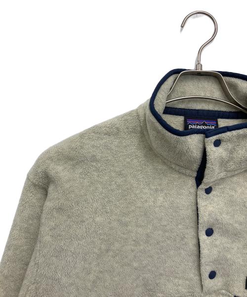 Patagonia（パタゴニア）Patagonia (パタゴニア) シンチラスナップTプルオーバー ベージュ×ネイビー サイズ:Ⅿの古着・服飾アイテム