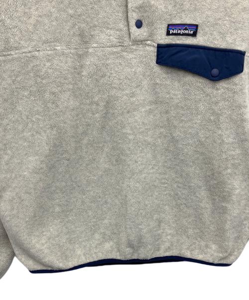 Patagonia（パタゴニア）Patagonia (パタゴニア) シンチラスナップTプルオーバー ベージュ×ネイビー サイズ:Ⅿの古着・服飾アイテム
