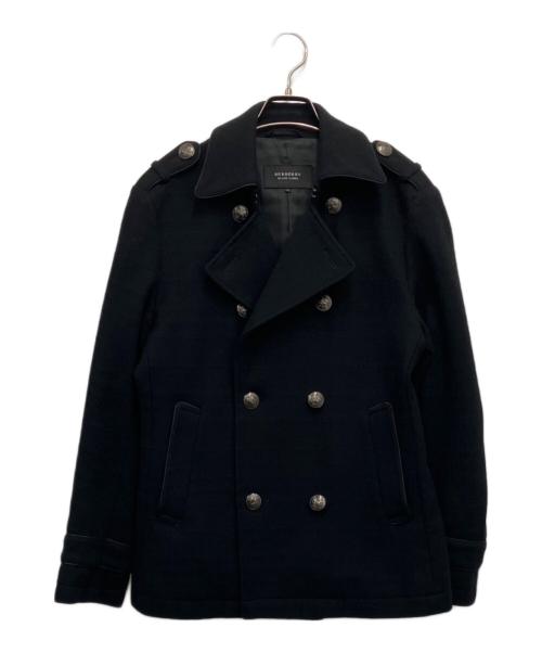 BURBERRY BLACK LABEL（バーバリーブラックレーベル）BURBERRY BLACK LABEL (バーバリーブラックレーベル) Pコート ブラック サイズ:Mの古着・服飾アイテム