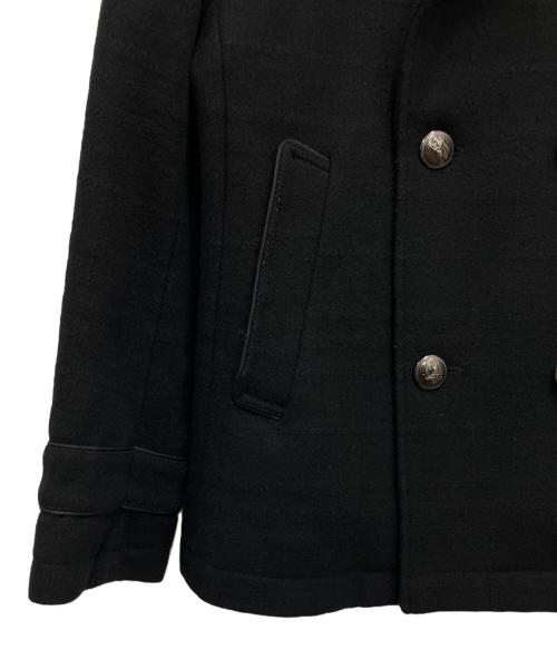 BURBERRY BLACK LABEL（バーバリーブラックレーベル）BURBERRY BLACK LABEL (バーバリーブラックレーベル) Pコート ブラック サイズ:Mの古着・服飾アイテム