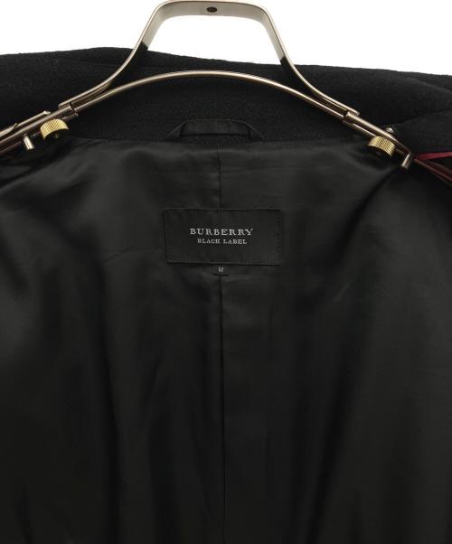BURBERRY BLACK LABEL（バーバリーブラックレーベル）BURBERRY BLACK LABEL (バーバリーブラックレーベル) Pコート ブラック サイズ:Mの古着・服飾アイテム