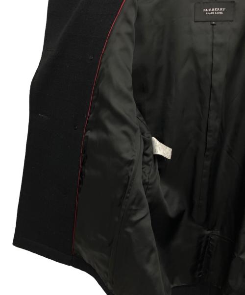 BURBERRY BLACK LABEL（バーバリーブラックレーベル）BURBERRY BLACK LABEL (バーバリーブラックレーベル) Pコート ブラック サイズ:Mの古着・服飾アイテム
