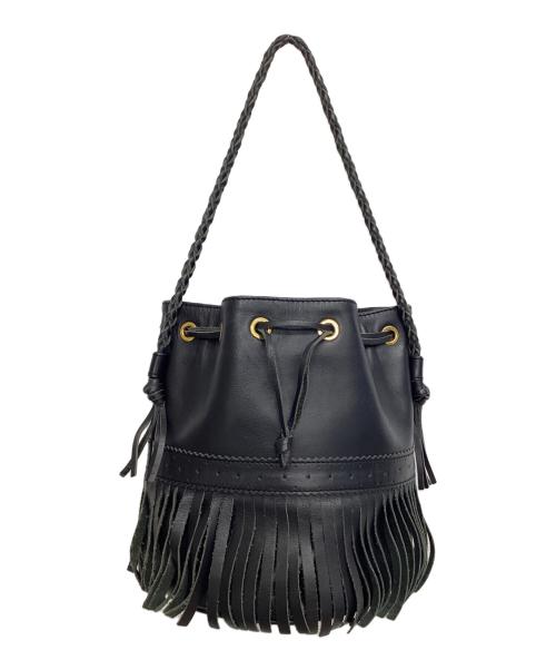 J&M DAVIDSON（ジェイ＆エム デヴィッドソン）J&M DAVIDSON (ジェイ＆エム デヴィッドソン) フリンジショルダーバッグ ブラックの古着・服飾アイテム