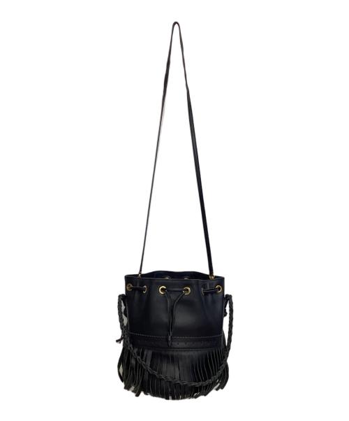 J&M DAVIDSON（ジェイ＆エム デヴィッドソン）J&M DAVIDSON (ジェイ＆エム デヴィッドソン) フリンジショルダーバッグ ブラックの古着・服飾アイテム