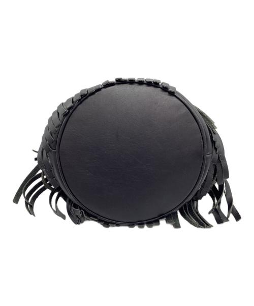 J&M DAVIDSON（ジェイ＆エム デヴィッドソン）J&M DAVIDSON (ジェイ＆エム デヴィッドソン) フリンジショルダーバッグ ブラックの古着・服飾アイテム