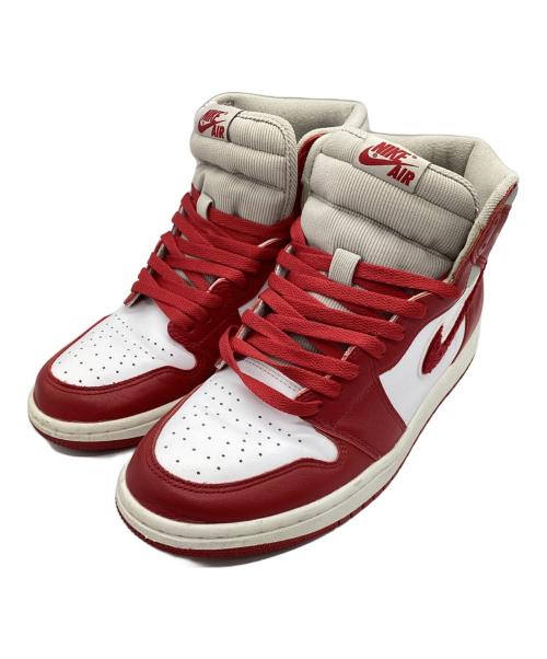 NIKE（ナイキ）NIKE (ナイキ) ハイカットスニーカー ホワイト×レッド サイズ:27の古着・服飾アイテム