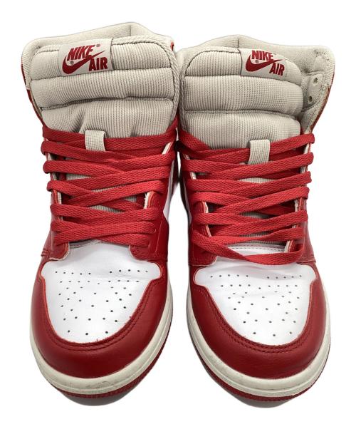 NIKE（ナイキ）NIKE (ナイキ) ハイカットスニーカー ホワイト×レッド サイズ:27の古着・服飾アイテム