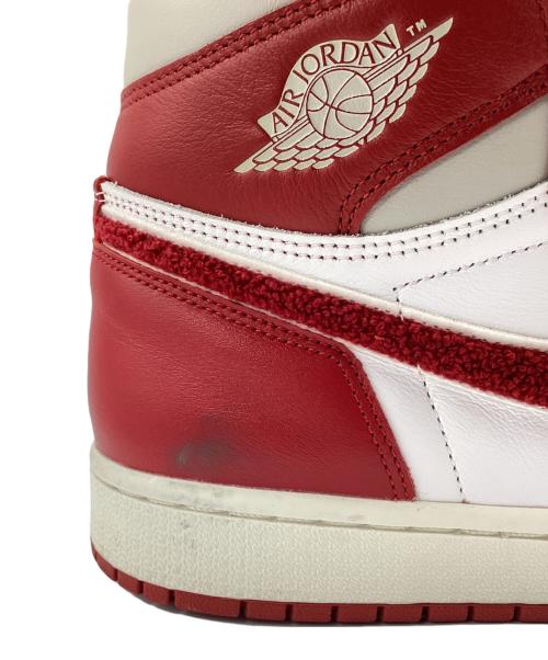 NIKE（ナイキ）NIKE (ナイキ) ハイカットスニーカー ホワイト×レッド サイズ:27の古着・服飾アイテム