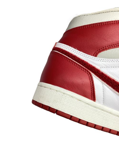 NIKE（ナイキ）NIKE (ナイキ) ハイカットスニーカー ホワイト×レッド サイズ:27の古着・服飾アイテム