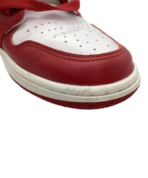 NIKE（ナイキ）NIKE (ナイキ) ハイカットスニーカー ホワイト×レッド サイズ:27の古着・服飾アイテム