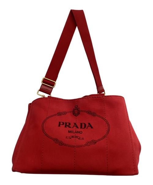 PRADA（プラダ）PRADA (プラダ) カナパトート レッドの古着・服飾アイテム