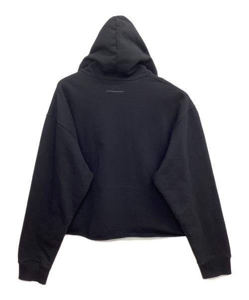MM6 Maison Margiela（エムエムシックスメゾンマルジェラ）MM6 Maison Margiela (エムエムシックスメゾンマルジェラ) ハーフジップフーディ ブラック サイズ:Mの古着・服飾アイテム