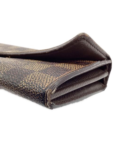 LOUIS VUITTON（ルイ ヴィトン）LOUIS VUITTON (ルイ ヴィトン) ダミエ ポルトフォイユ・サラ ブラウンの古着・服飾アイテム