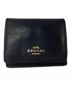 COACHコーチ）の古着「3つ折り財布」｜ネイビー