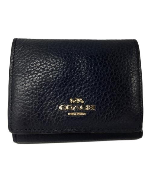 COACH（コーチ）COACH (コーチ) 3つ折り財布 ネイビーの古着・服飾アイテム