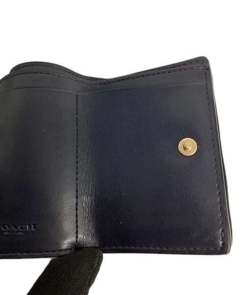 COACH（コーチ）COACH (コーチ) 3つ折り財布 ネイビーの古着・服飾アイテム