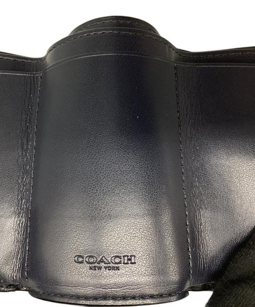 COACH（コーチ）COACH (コーチ) 3つ折り財布 ネイビーの古着・服飾アイテム