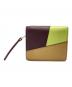 LOEWE (ロエベ) レザーパズルコンパクトジップウォレット ブラウン×イエロー：35000円