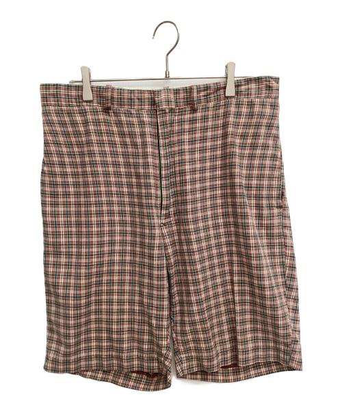 RRL（ダブルアールエル）RRL (ダブルアールエル) ハーフパンツ グリーン×レッド サイズ:mediumの古着・服飾アイテム
