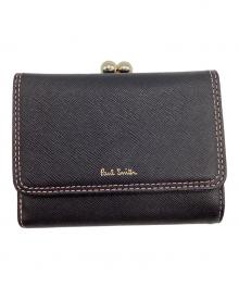 PAUL SMITH（ポールスミス）の古着「3つ折り財布」｜ピンク×ブラック