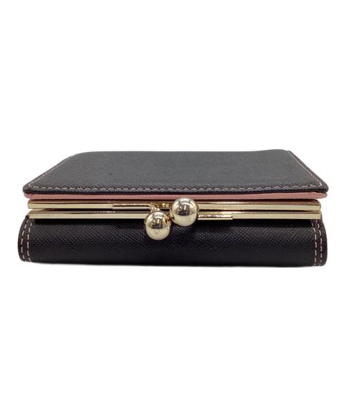 PAUL SMITH（ポールスミス）Paul Smith (ポールスミス) 3つ折り財布 ピンク×ブラックの古着・服飾アイテム