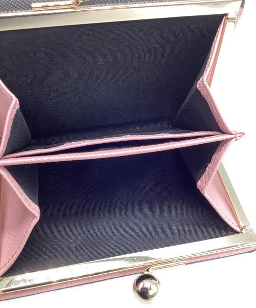 PAUL SMITH（ポールスミス）Paul Smith (ポールスミス) 3つ折り財布 ピンク×ブラックの古着・服飾アイテム