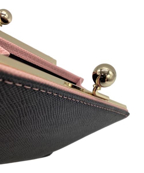 PAUL SMITH（ポールスミス）Paul Smith (ポールスミス) 3つ折り財布 ピンク×ブラックの古着・服飾アイテム