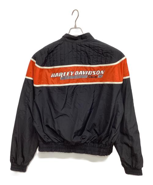 HARLEY-DAVIDSON（ハーレーダビッドソン）HARLEY-DAVIDSON (ハーレーダビッドソン) ナイロンジャケット ブラック サイズ:XLの古着・服飾アイテム