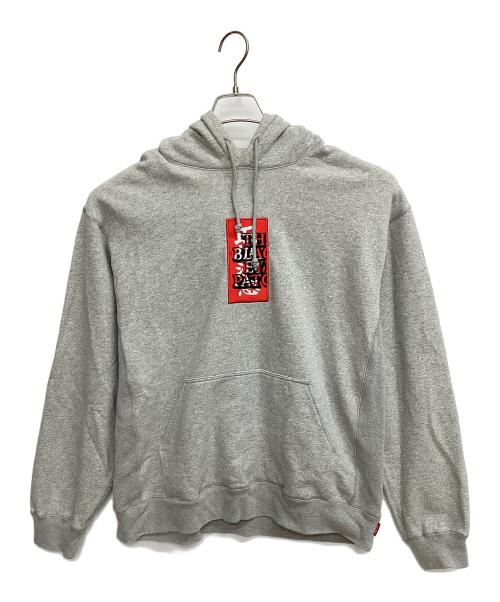 BlackEyePatch（ブラックアイパッチ）BlackEyePatch (ブラックアイパッチ) パーカー グレー サイズ:Lの古着・服飾アイテム