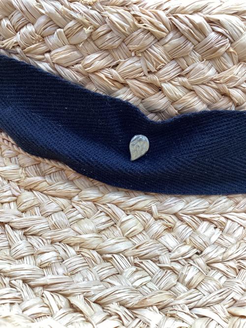 HELEN KAMINSKI（ヘレンカミンスキー）HELEN KAMINSKI (ヘレンカミンスキー) ストローハット ベージュ×ブラックの古着・服飾アイテム