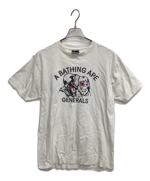 BAPE BY A BATHING APE（ベイプバイアベイシングエイプ）BAPE BY A BATHING APE (ベイプバイアベイシングエイプ) 半袖カットソー ホワイト サイズ:Lの古着・服飾アイテム
