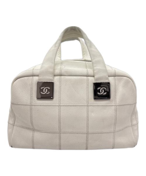 CHANEL（シャネル）CHANEL (シャネル) チョコバー/ハンドバッグ ホワイトの古着・服飾アイテム