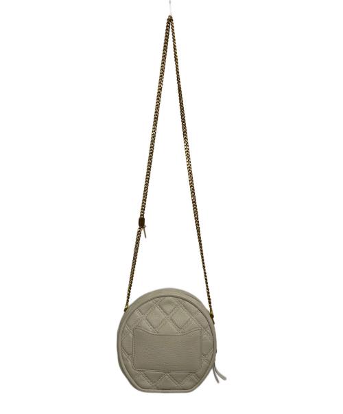 THE MARC JACOBS（ザマークジェイコブス）THE MARC JACOBS (ザマークジェイコブス) THE STATUS ROUND CROSSBODY ベージュ×ゴールドの古着・服飾アイテム
