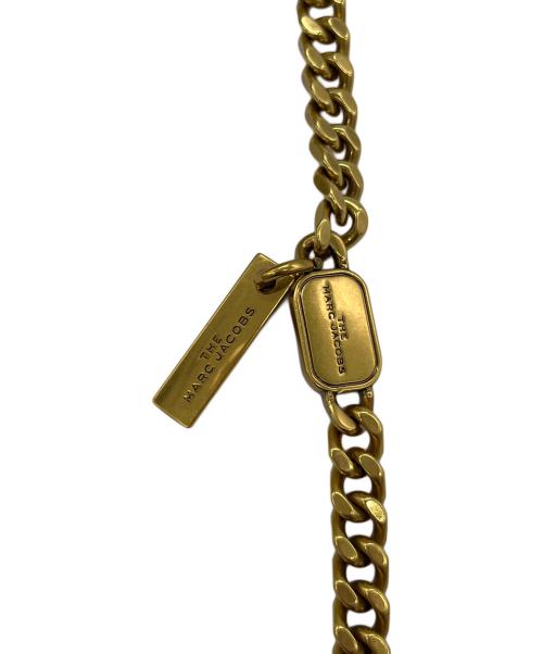 THE MARC JACOBS（ザマークジェイコブス）THE MARC JACOBS (ザマークジェイコブス) THE STATUS ROUND CROSSBODY ベージュ×ゴールドの古着・服飾アイテム