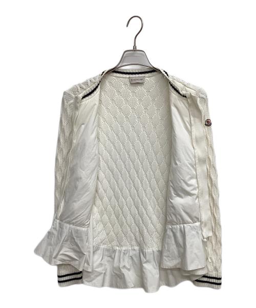 MONCLER（モンクレール）MONCLER (モンクレール) キルティングジャケット アイボリー×ネイビー サイズ:152cmの古着・服飾アイテム