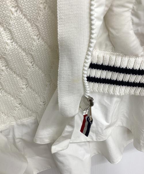 MONCLER（モンクレール）MONCLER (モンクレール) キルティングジャケット アイボリー×ネイビー サイズ:152cmの古着・服飾アイテム
