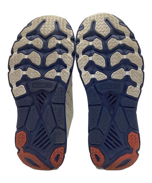 HOKAONEONE（ホカオネオネ）HOKAONEONE (ホカオネオネ) CLIFTON 7 ベージュ×ブルー サイズ:28cmの古着・服飾アイテム