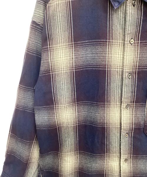 ANCELLM（アンセルム）ANCELLM (アンセルム) Damaged Flannel CHECK Shirt マルチカラー サイズ:2の古着・服飾アイテム