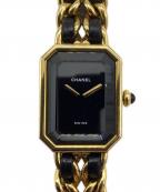 CHANELシャネル）の古着「プルミエールL」｜ブラック×ゴールド
