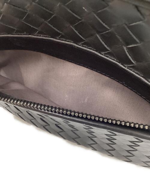 BOTTEGA VENETA（ボッテガベネタ）BOTTEGA VENETA (ボッテガベネタ) イントレチャートウエストバッグ ブラックの古着・服飾アイテム