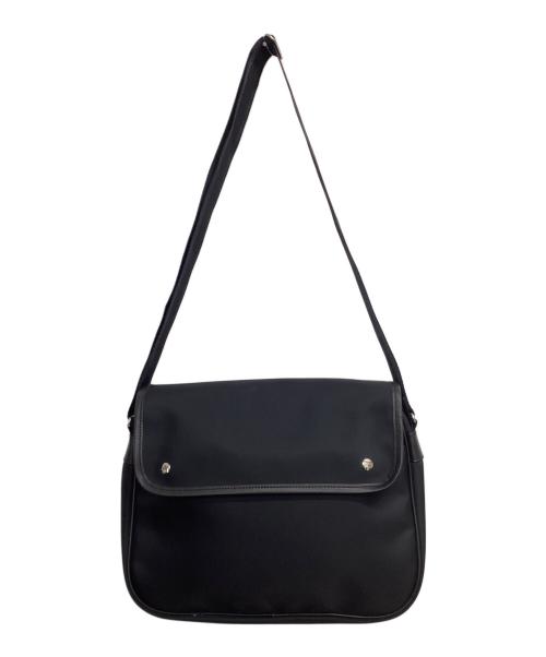 MARGARET HOWELL（マーガレットハウエル）MARGARET HOWELL (マーガレットハウエル) フラップショルダーバッグ ブラックの古着・服飾アイテム