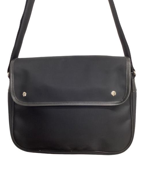 MARGARET HOWELL（マーガレットハウエル）MARGARET HOWELL (マーガレットハウエル) フラップショルダーバッグ ブラックの古着・服飾アイテム