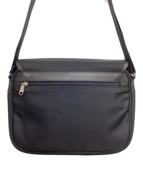 MARGARET HOWELL（マーガレットハウエル）MARGARET HOWELL (マーガレットハウエル) フラップショルダーバッグ ブラックの古着・服飾アイテム
