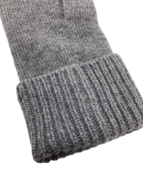 LOUIS VUITTON（ルイ ヴィトン）LOUIS VUITTON (ルイ ヴィトン) ニット グローブ・LV メダリオン グレー×ホワイトの古着・服飾アイテム