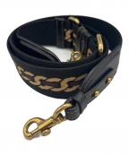 COACHコーチ）の古着「バッグストラップ」｜ブラック×ブラウン