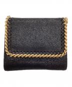 STELLA McCARTNEYステラマッカートニー）の古着「3つ折り財布」｜ブラック×ゴールド