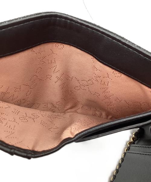 STELLA McCARTNEY（ステラマッカートニー）STELLA McCARTNEY (ステラマッカートニー) 3つ折り財布 ブラック×ゴールドの古着・服飾アイテム