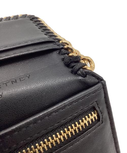 STELLA McCARTNEY（ステラマッカートニー）STELLA McCARTNEY (ステラマッカートニー) 3つ折り財布 ブラック×ゴールドの古着・服飾アイテム